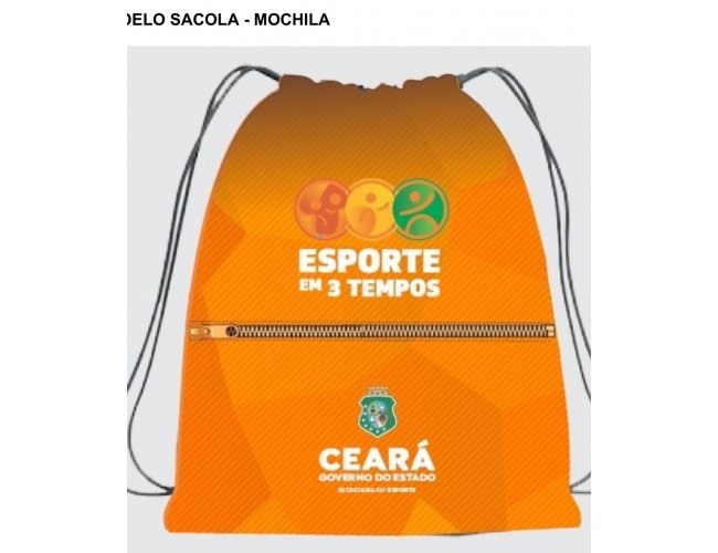 Mochila Saco - 30 x 40 Sublimao com Fecho