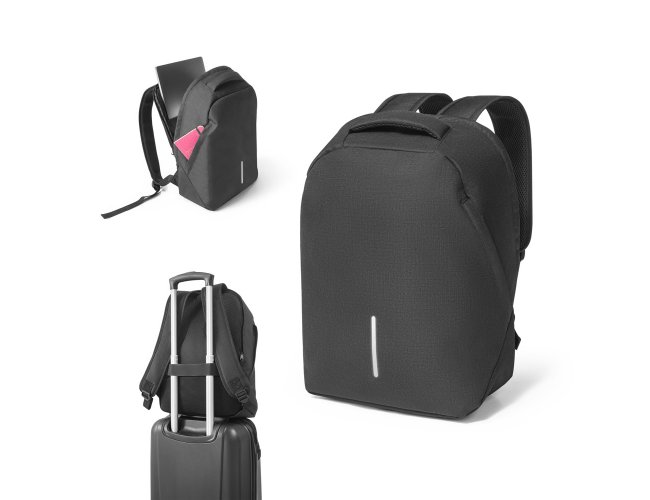 AUCKLAND. Mochila com sistema antiroubo para notebook em 600D e ripstop 15.6"