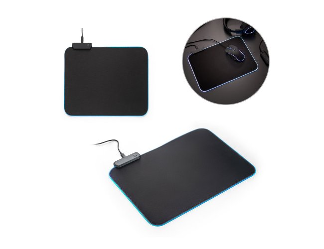 THORNE MOUSEPAD RGB. Tapete para jogos em polister com base antiderrapante em borracha - Personalizado com seu logo