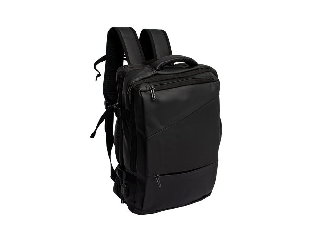 Mochila de Couro Sinttico 36 Litros - resistente  gua com bolso para notebook de at 15,6