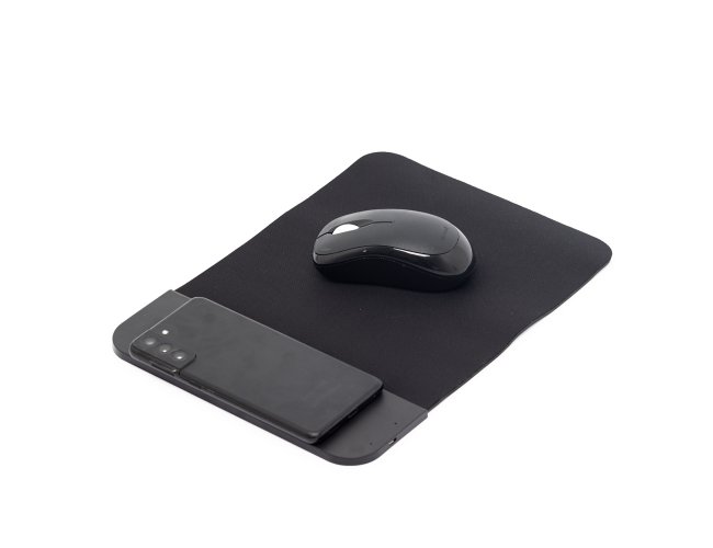 Mouse Pad Carregador em neoprene com verso emborrachado antideslizante 21x30cm